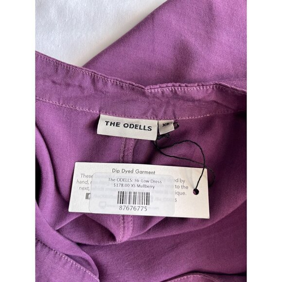NWT The Odells Sz XS Purple Hi-Low Tunic Pocket Dress 3/4 Sleeves - Picture 6 of 9
